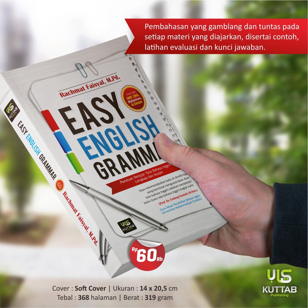 Jual Buku Easy English Grammar Buku Panduan Belajar Tata Bahasa Inggris ...