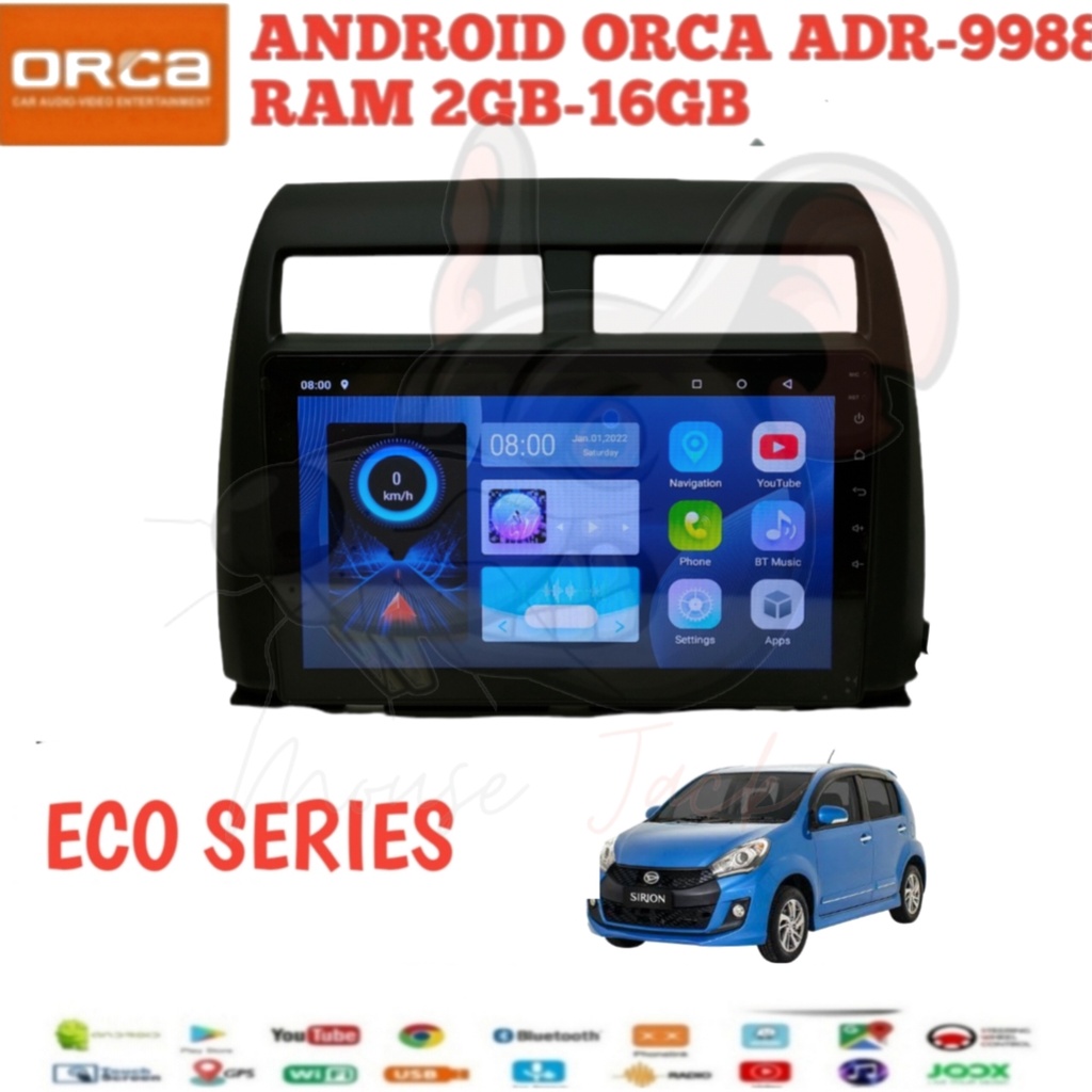 Jual Head Unit Android Orca Eco Series Sirion Inch Pnp