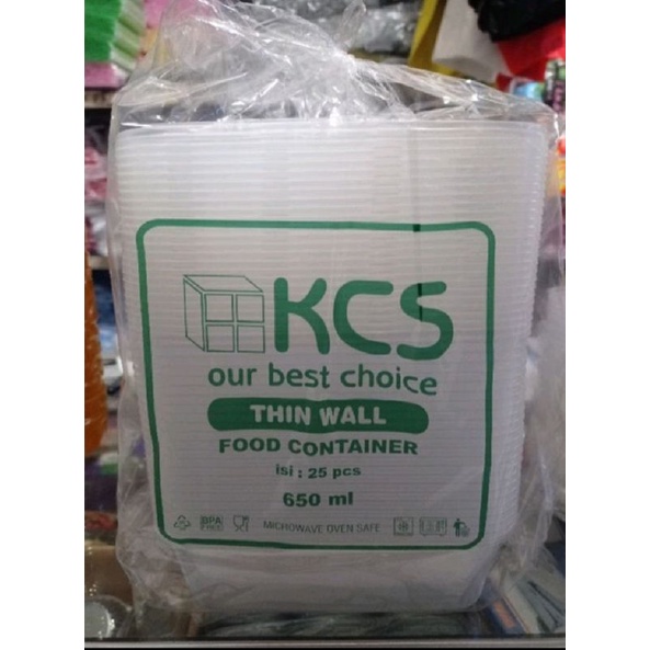 Jual Thinwall Kcs Ml Ml Ml Kotak Persegi Panjang Free Kardus