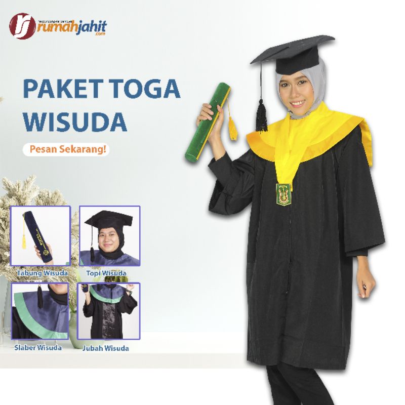 Jual Paket Toga Wisuda Dewasa Paket Toga Wisuda Polos Lengkap Paket ...