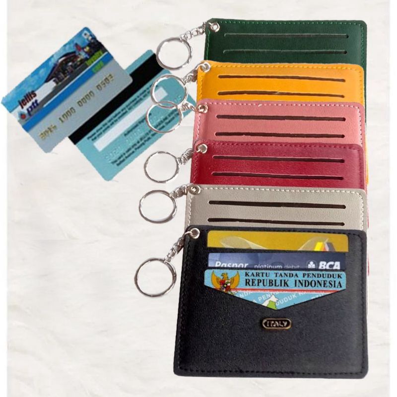 Jual Dompet Kartu 6 Slot Bolak Balik Gantungan Kunci | Shopee Indonesia