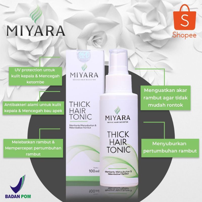 Jual Miyara Hair Tonic - Toner Rambut BPOM Penyubur Rambut Original 100 ...