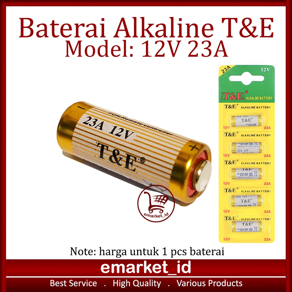 Jual Baterai Alkaline 12V 23A / Battery Batre Untuk Remot Mobil Bel ...