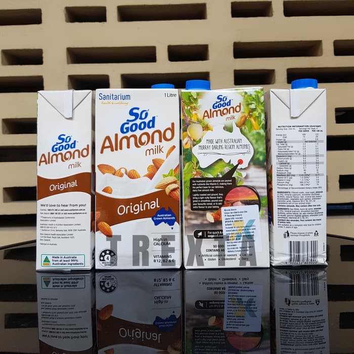 Jual SO GOOD ALMOND MILK ORIGINAL 1 LITER | Shopee Indonesia