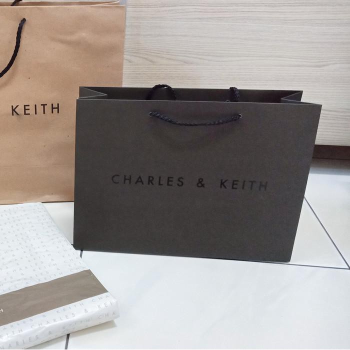 Paper bag charles and keith original sale