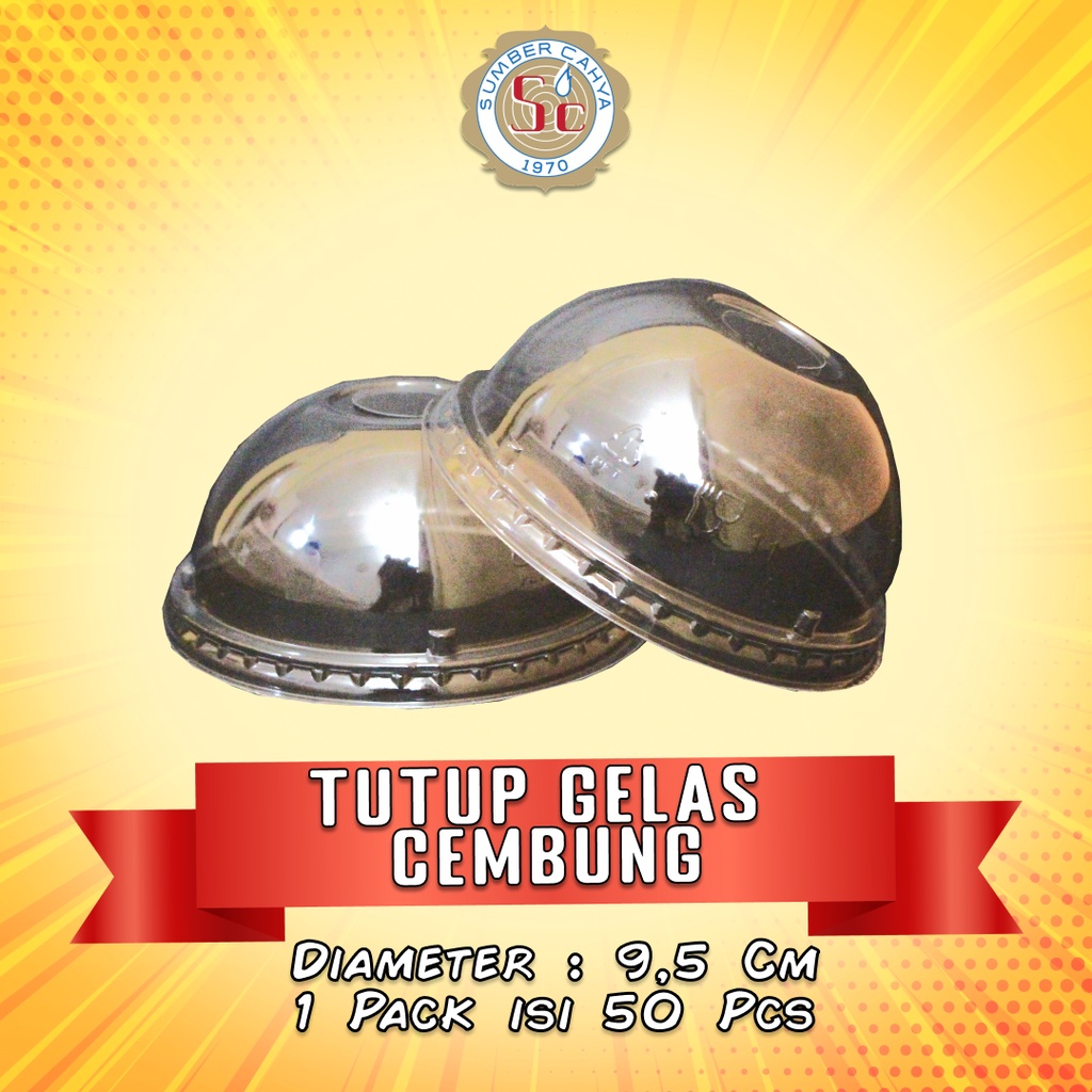 Jual Tutup Gelas Plastik Lid Cup Dome Cembung PET / Bahan Ramah ...