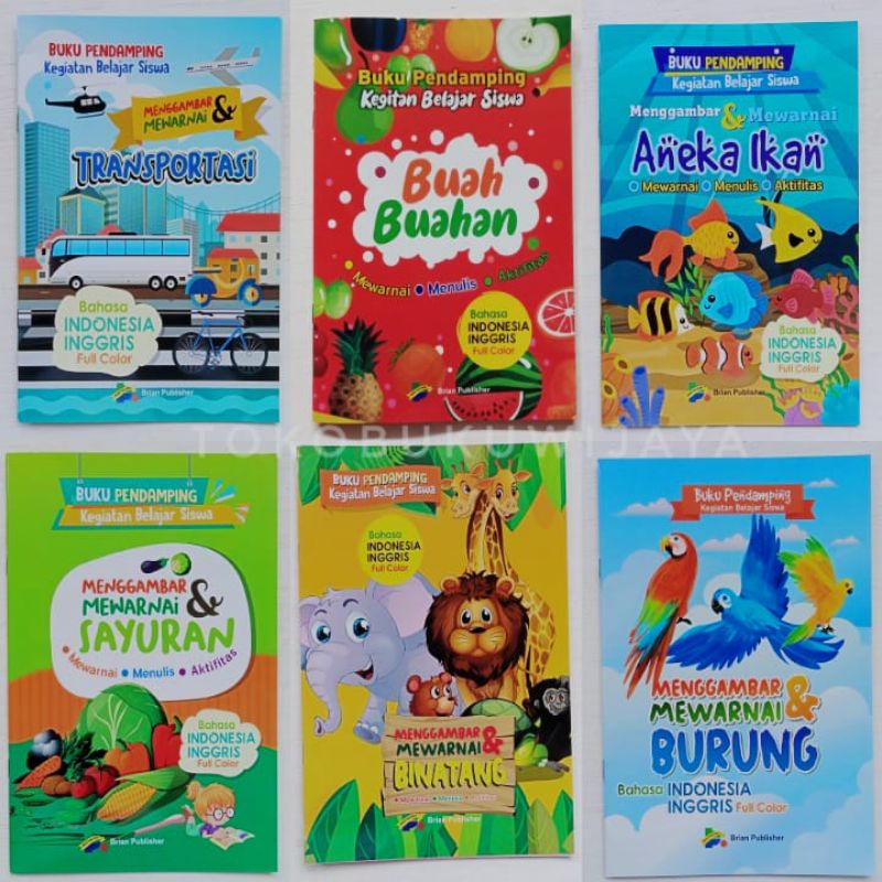 Jual Buku Menggambar Mewarnai BP | Shopee Indonesia