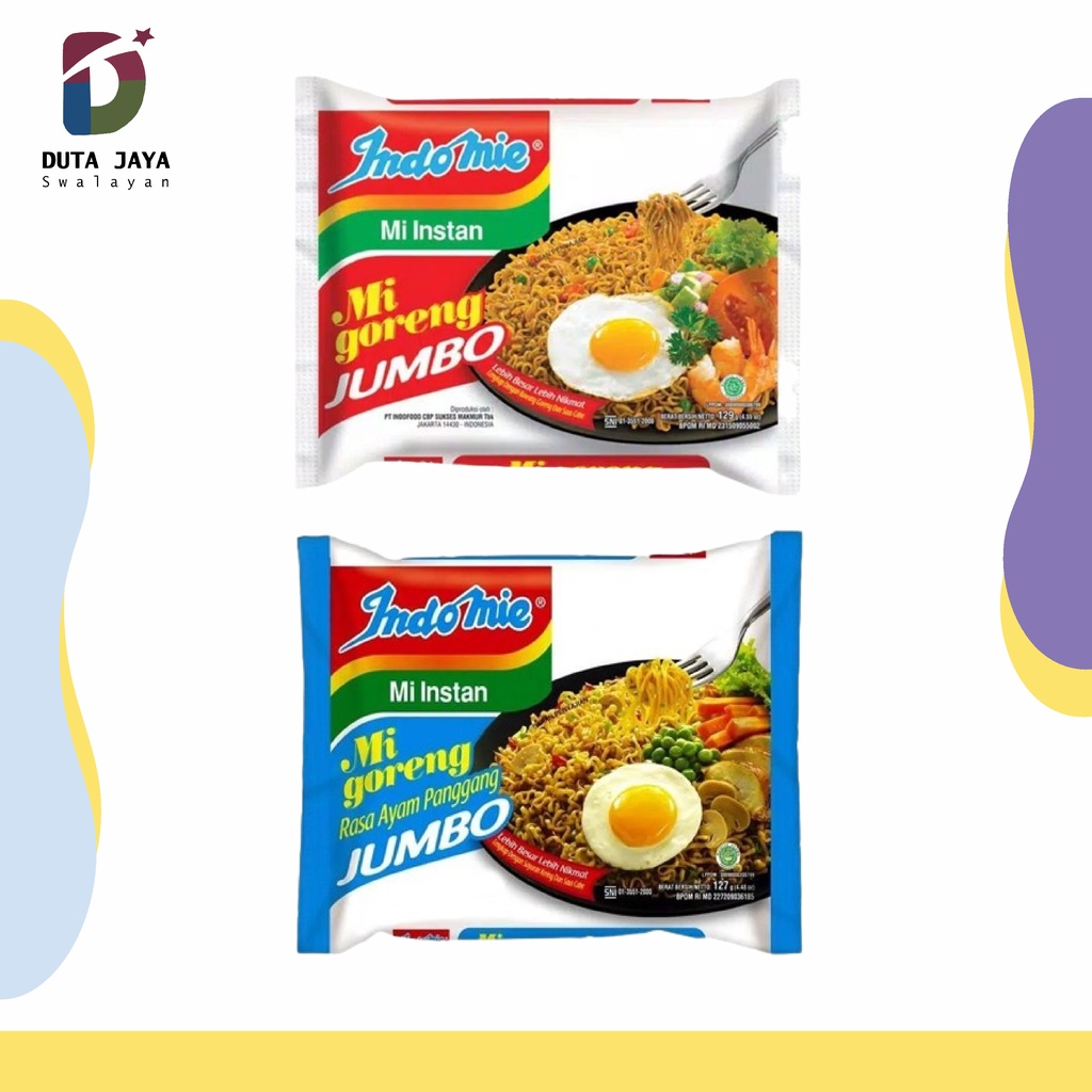 Jual Mie Indomie Mi Goreng Jumbo 129 Gram | Shopee Indonesia