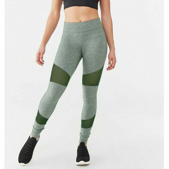 Jual Forever 21 Active Mesh Panel Leggings Shopee Indonesia