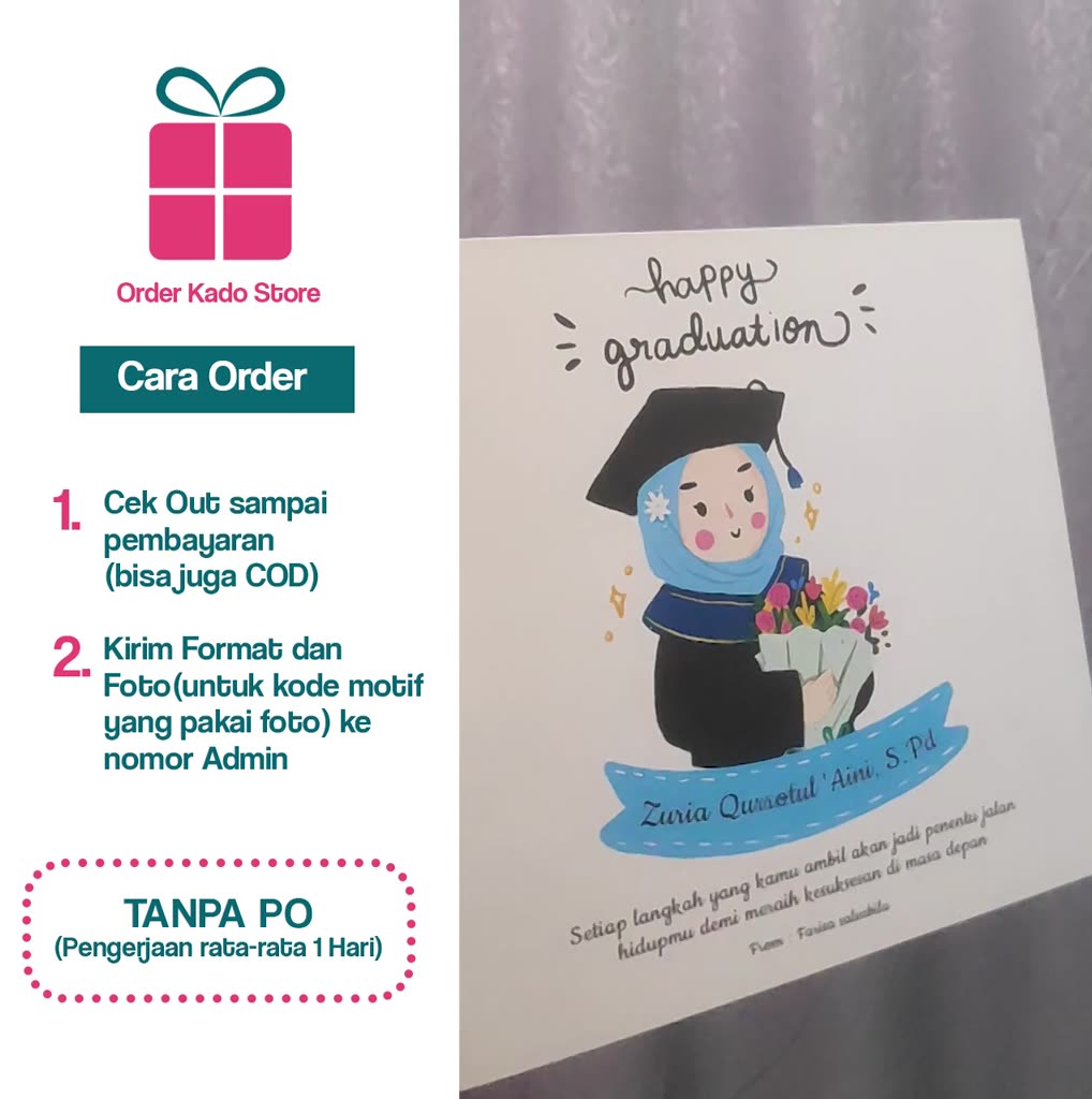 Jual Hadiah / Kado Wisuda Cewek & Cowok Graduation Gift Murah Motif ...