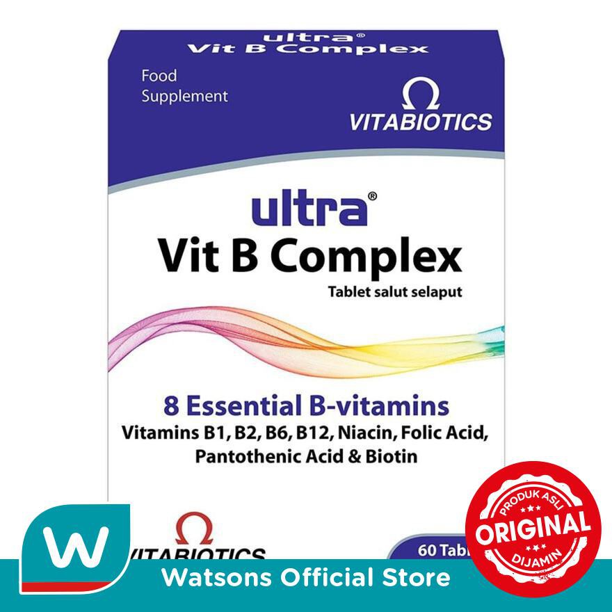 Jual Vitabiotics Suplemen Vitamin B Kompleks 60 Tablets | Shopee Indonesia