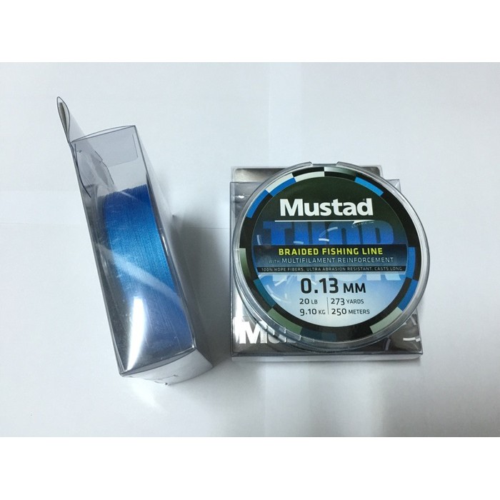 Mustad Fishing Line Thor Braided (light blue, 250 m) at low prices