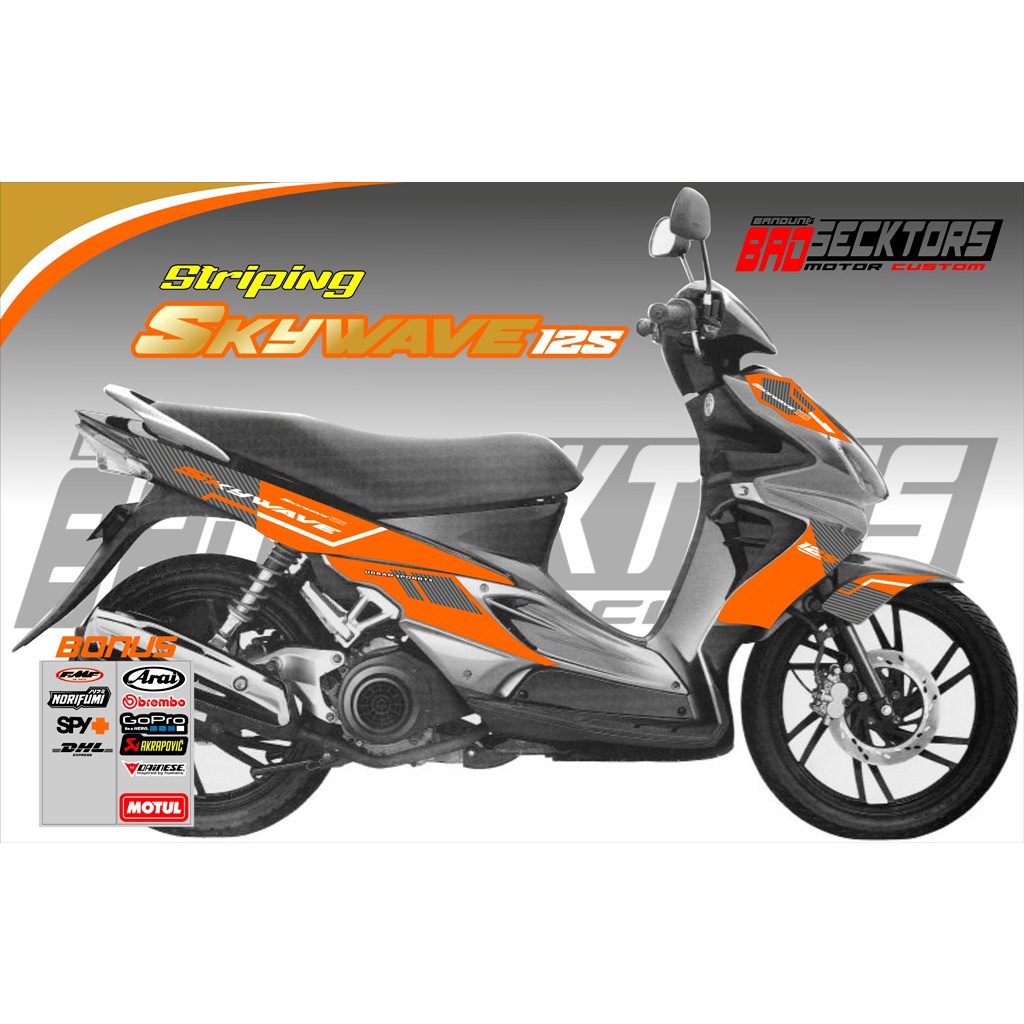 Jual STRIPING SUZUKI SKYWAVE 125 GRAFIS KEREN | Shopee Indonesia