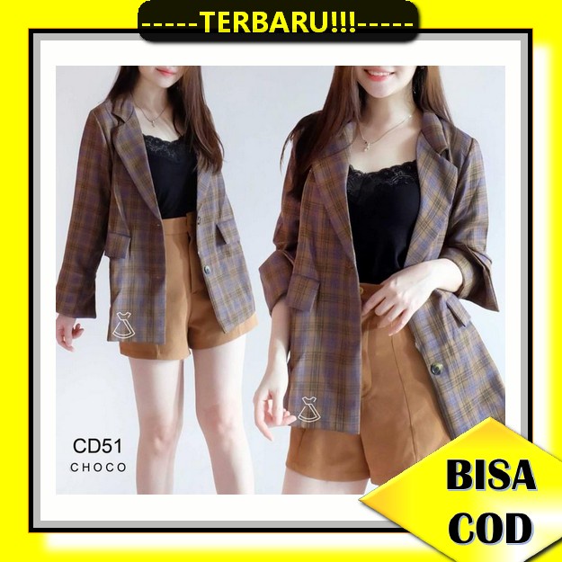 Jual Jas Blezer Wanita Outer Korea Blaser Model Blazer Bleezer