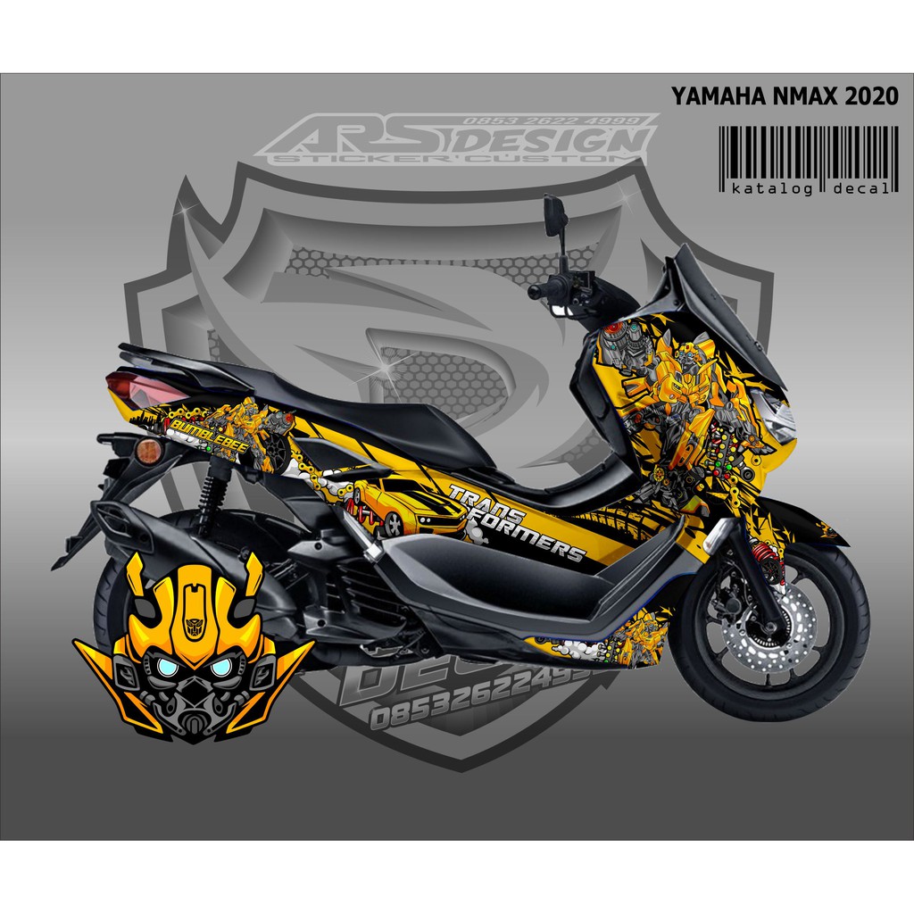 Jual decal sticker yamaha nmax transformers bumblebee1 | Shopee Indonesia
