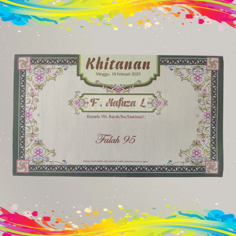 Jual Undangan Pernikahan, undangan murah, undangan khitan, undangan