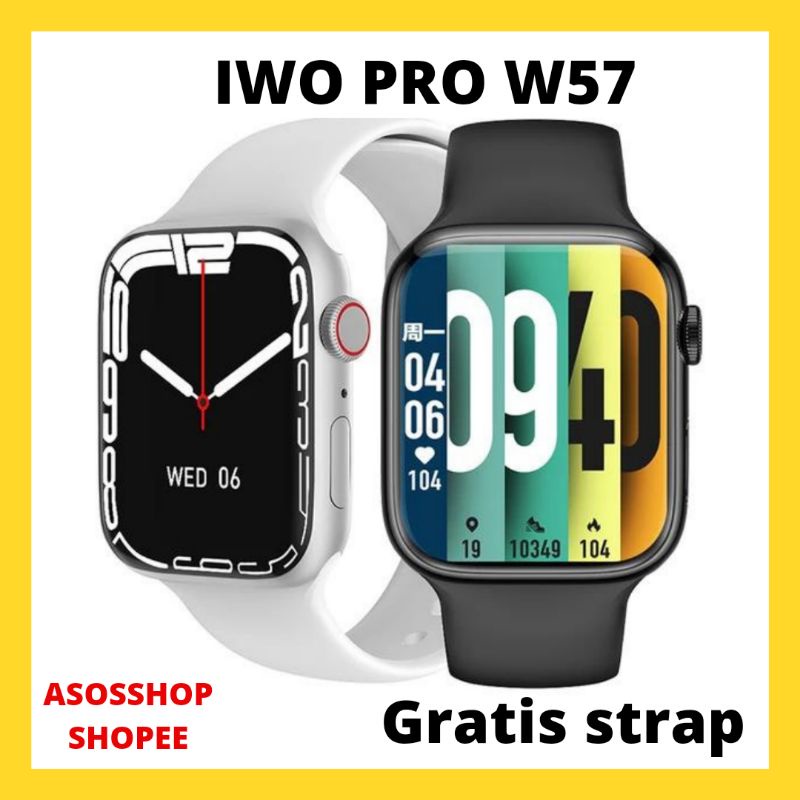 Jual IWO PRO W57 SMARTWATCH ORIGINAL ALWAYS ON DISPLAY Shopee Indonesia