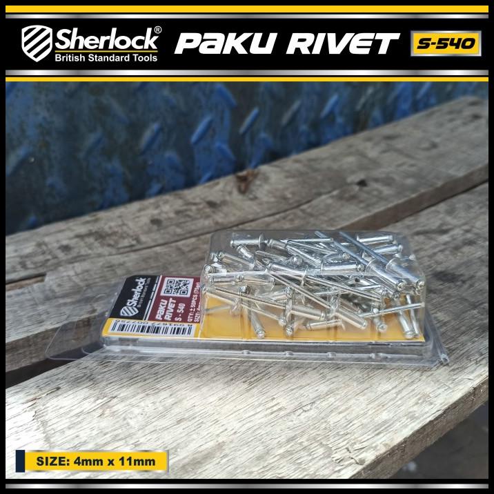 Jual Paku Rivet Sherlock S - 540 Size 4Mm X 11 Mm (Isi +/- 50 Pcs ...