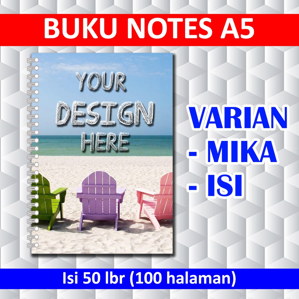 Jual Notebook Custom A5 / Varian Isi dan Mika | Shopee Indonesia