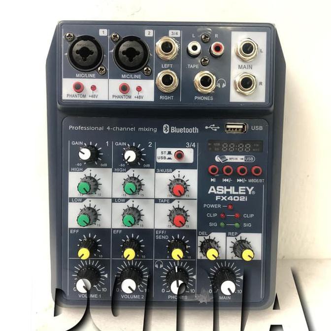 Jual Mixer Ashley FX 402 i Original Bluetooth Ashley FX402i 4 Channel Kabel Konektor Audio