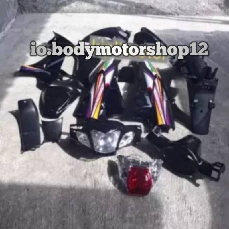 Jual Honda karisma D cover body full sett karisma 125 D/X hitam plus