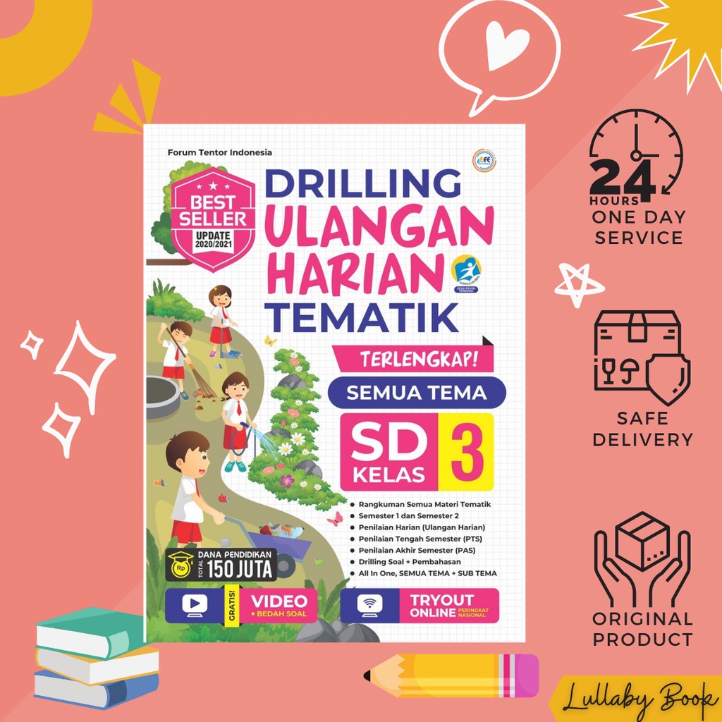 Jual BUKU KELAS 3 SD RILLING ULANGAN HARIAN TEMATIK | FORUM EDUKASI ...