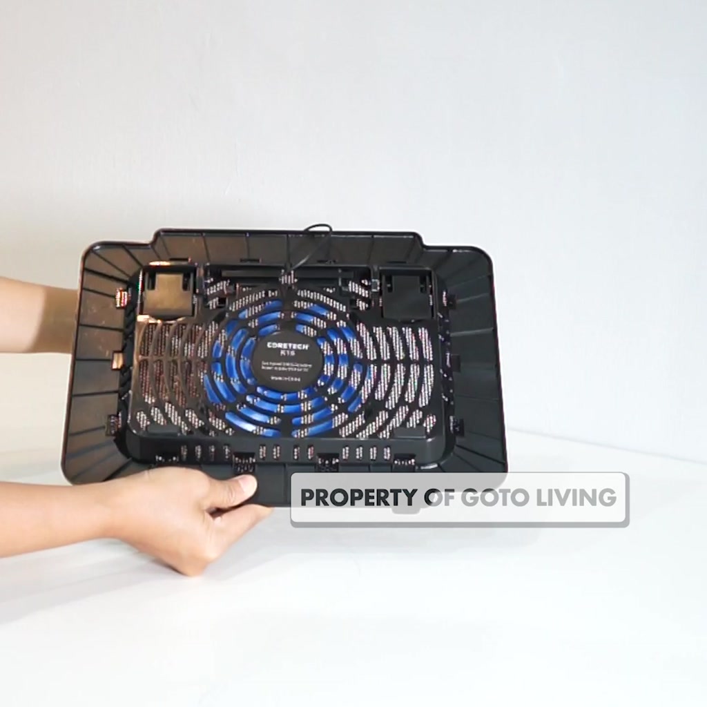 Jual Coretech Unofan Cooling Pad Kipas Fan Pendingin Laptop Portable ...