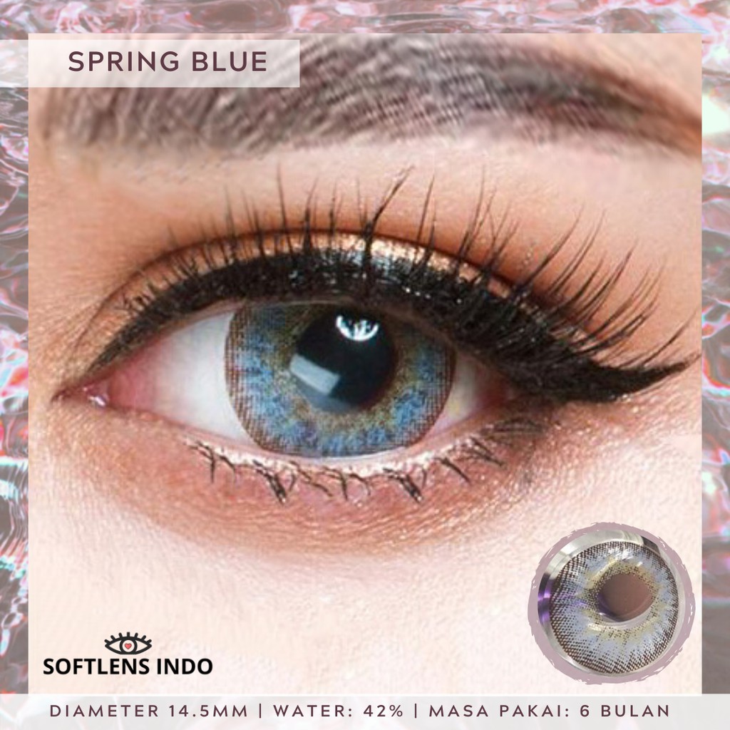 Jual Soflens Dreamcolor1 spring blue/ biru | Shopee Indonesia