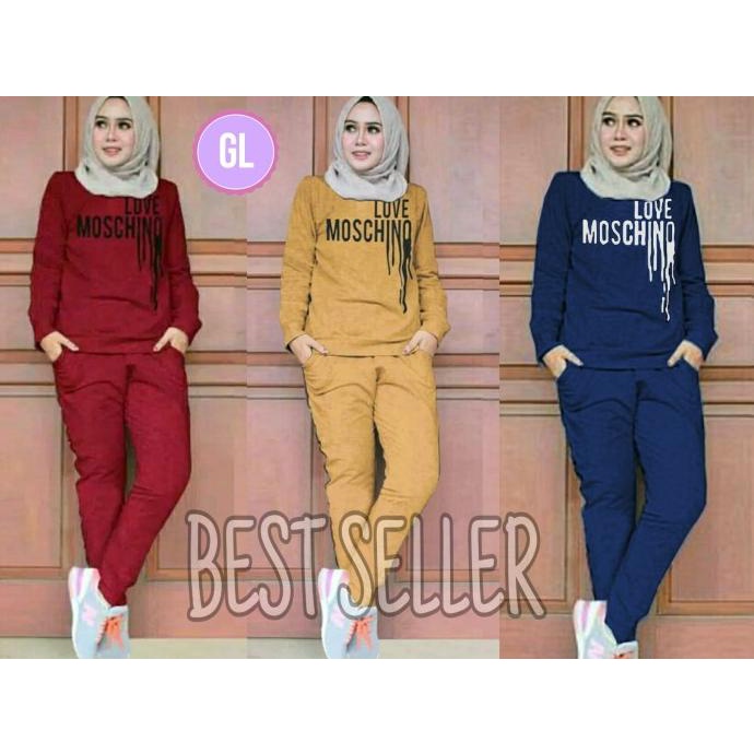 Jual PROMO St mooschi/stelan training/baju senam/stelan olahraga/gl5900 ...