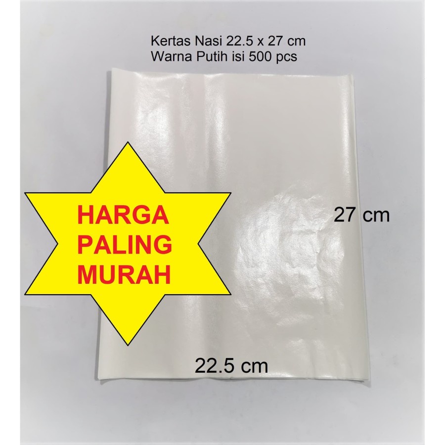 Jual Kertas Bungkus Nasi Kfc X Cm Warna Putih Lbr Shopee Indonesia