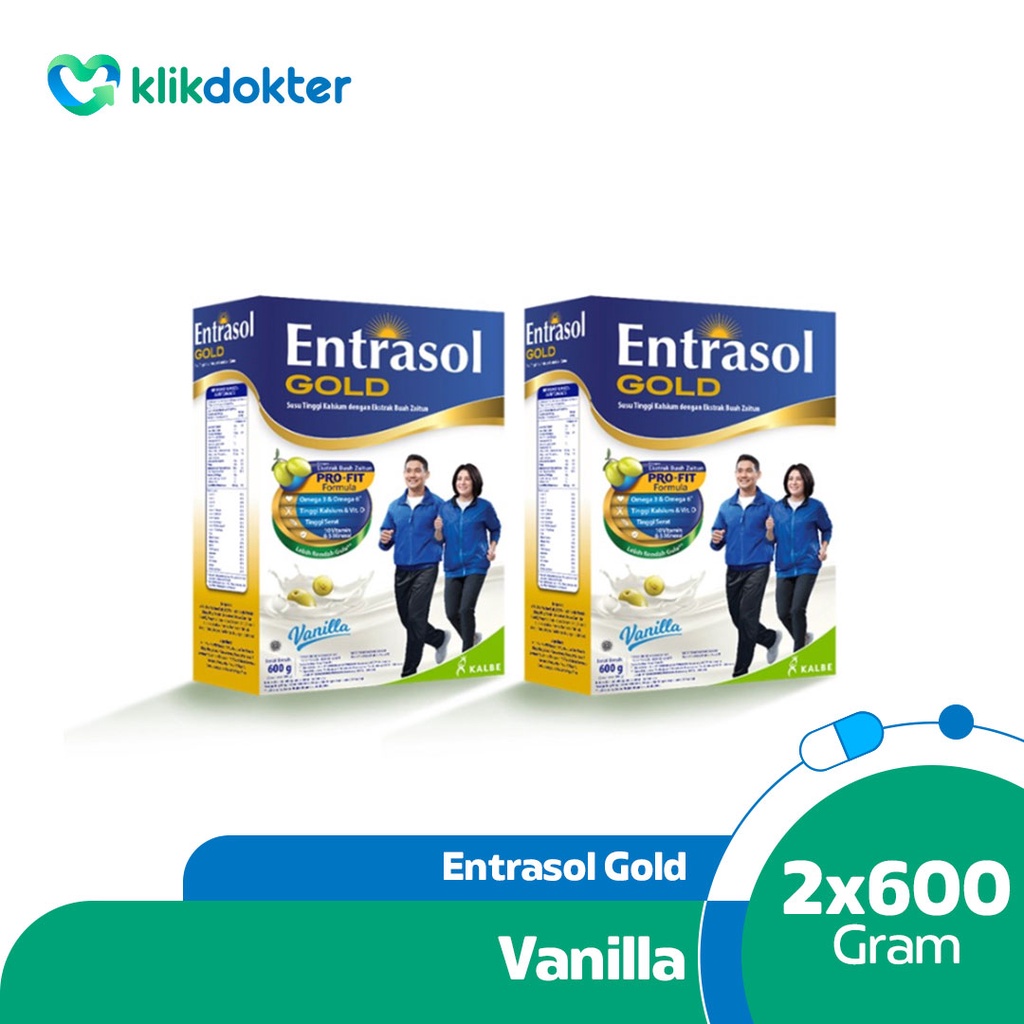 Jual Entrasol Gold Vanilla 600gr (Twin Pack) | Shopee Indonesia