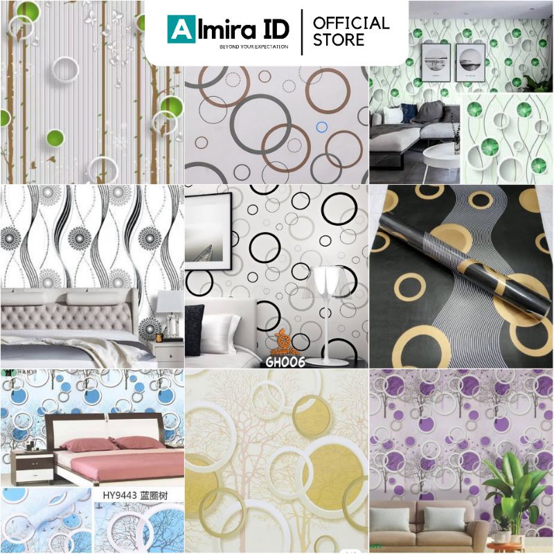 Jual Wallpaper Dinding Stiker Polkadot Walpaper Sticker Minimalis Kamar