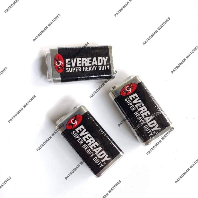 Jual BATU BATRE BATERAI BATTERY EVEREADY 9V SUPER HEAVY DUTY 6F22 KOTAK ORIGINAL Shopee Indonesia