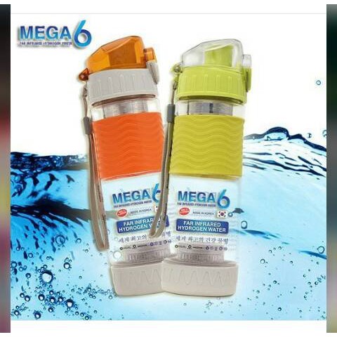Jual Botol Minum Mega 6 Far Infrared Hydrogen Water 600ml | Shopee ...