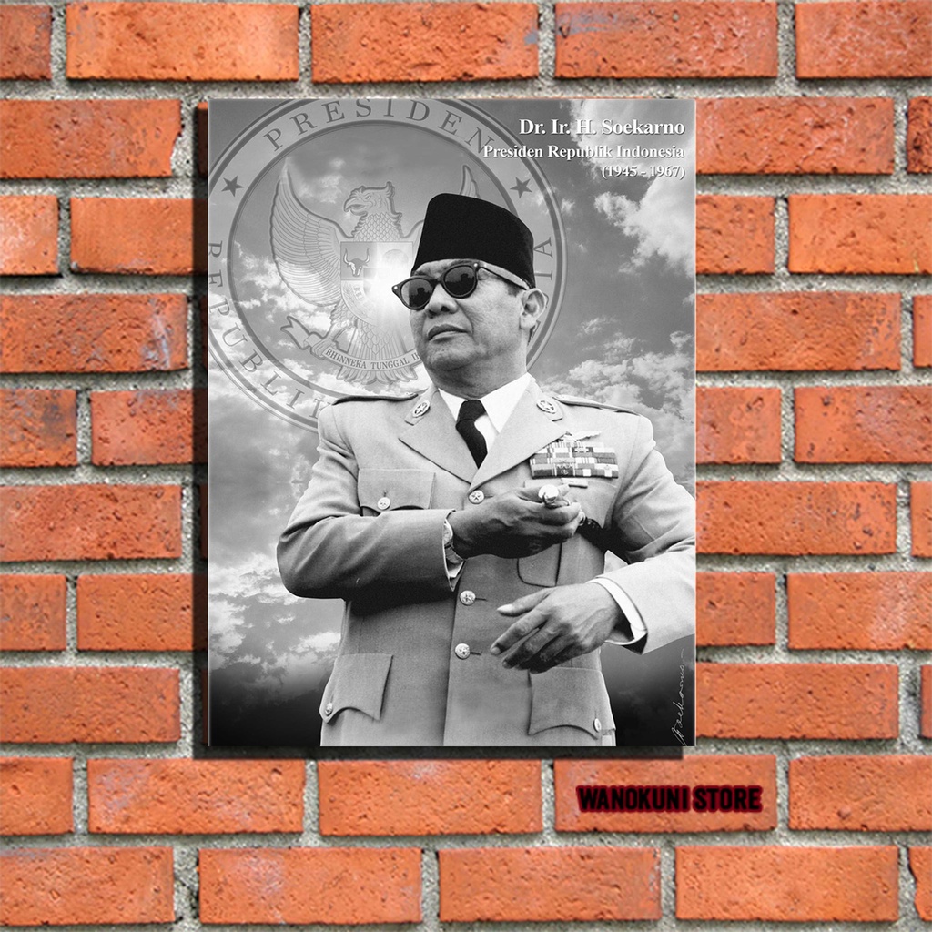 Jual Poster SOEKARNO Hiasan Dinding Pajangan Poster Kayu Walldekor 03 ...