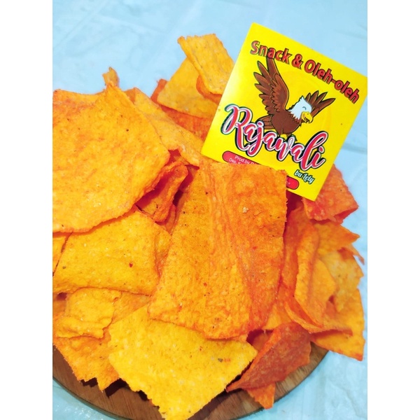 Jual Tortilla Chips Manis / Pedas Balado / Jagung barbeque 250g kripik