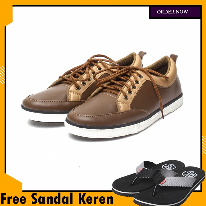 Jual Sepatu sneaker murah /sepatu pria casual / sepatu pria kulit K01