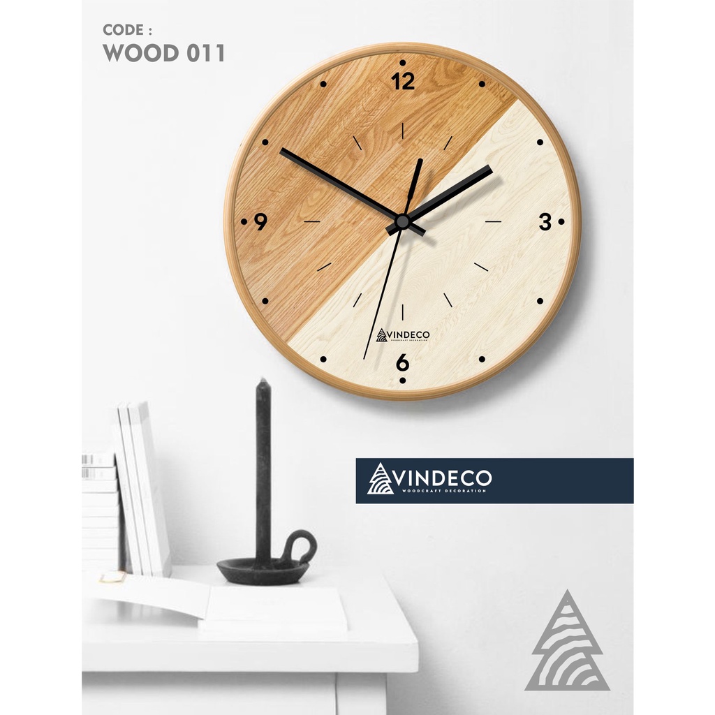 Jual JAM DINDING KAYU SILENT MOVEMENT / JAM DINDING ESTETIK / AESTHETIC