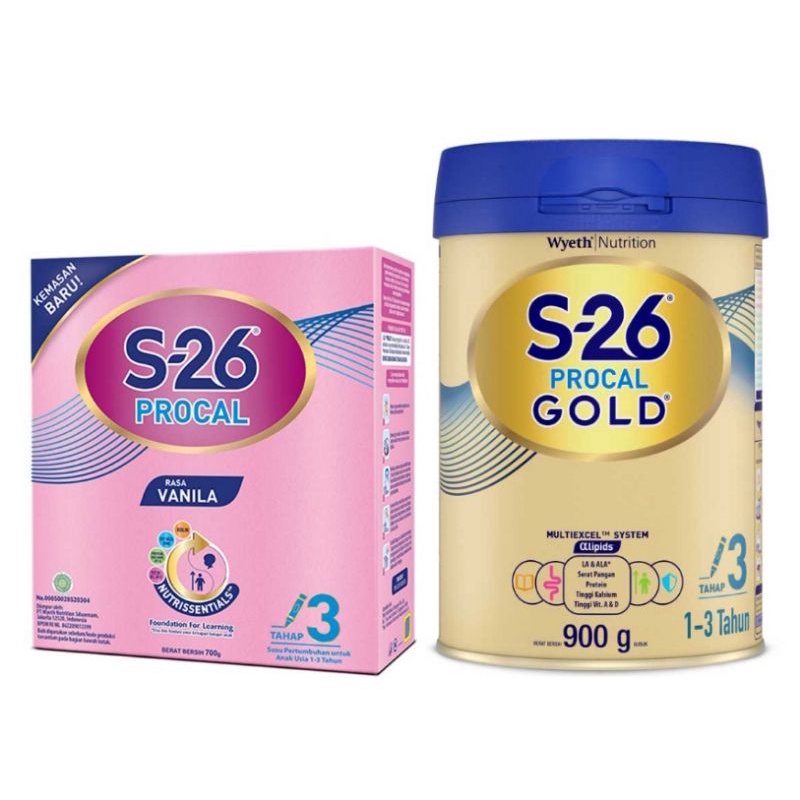 Jual S-26 Procal Gold kemasan besar Tahap 3 Susu Pertumbuhan Anak 1-3 ...