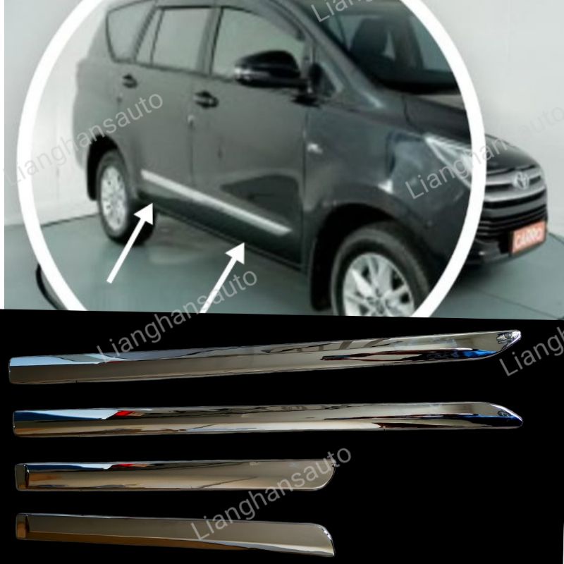 Jual LIST BODY SAMPING SIDE MOULDING INNOVA REBORN 20162022 CHROME
