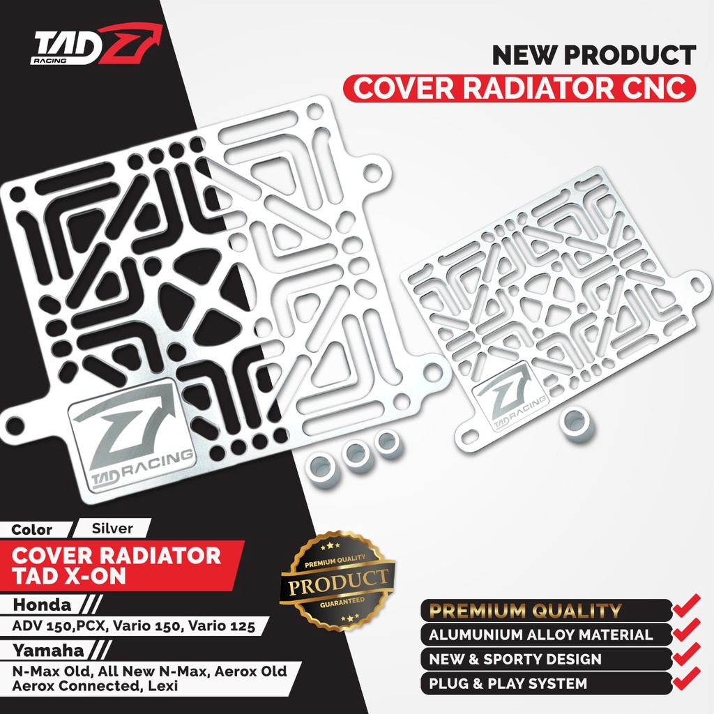 Jual COVER RADIATOR TAD X-ON CNC FOR ADV/PCX/VARIO 125/VARIO 150 YAMAHA ...