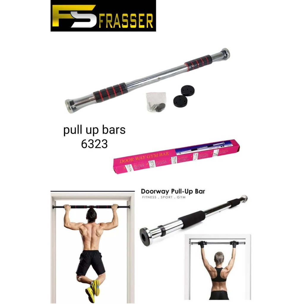 Jual Frasser Pull Up Bar Pintu Gym Fitness Multi Grip 6323