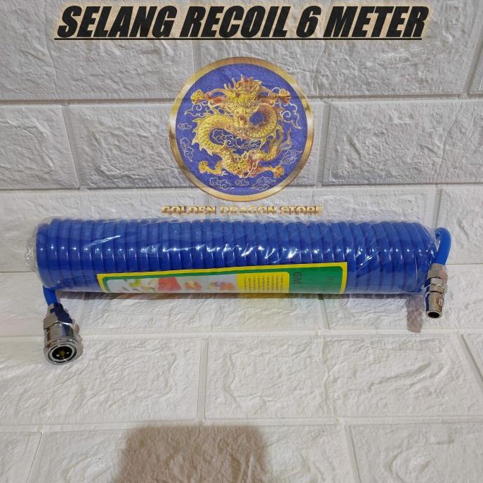 Jual Selang Angin Kompresor Selang Spiral Recoil Hose Pe Meter Shopee Indonesia