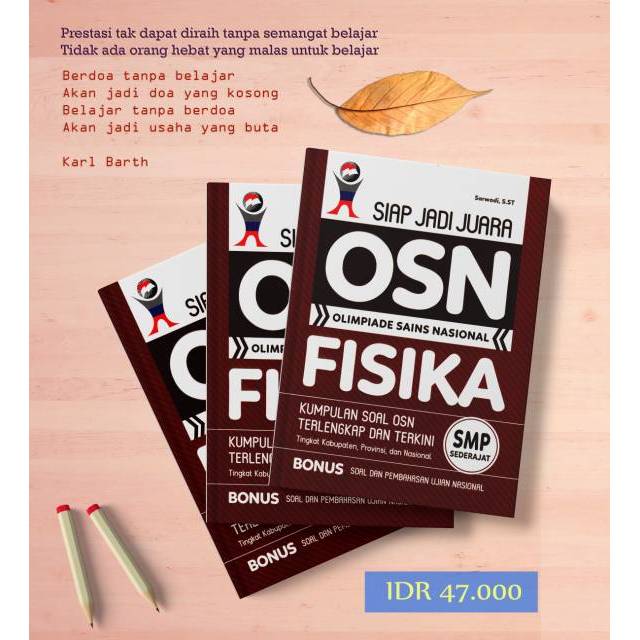 Jual Buku ORI - Buku SIAP JADI JUARA OSN - OLIMPIADE SAINS NASIONAL ...