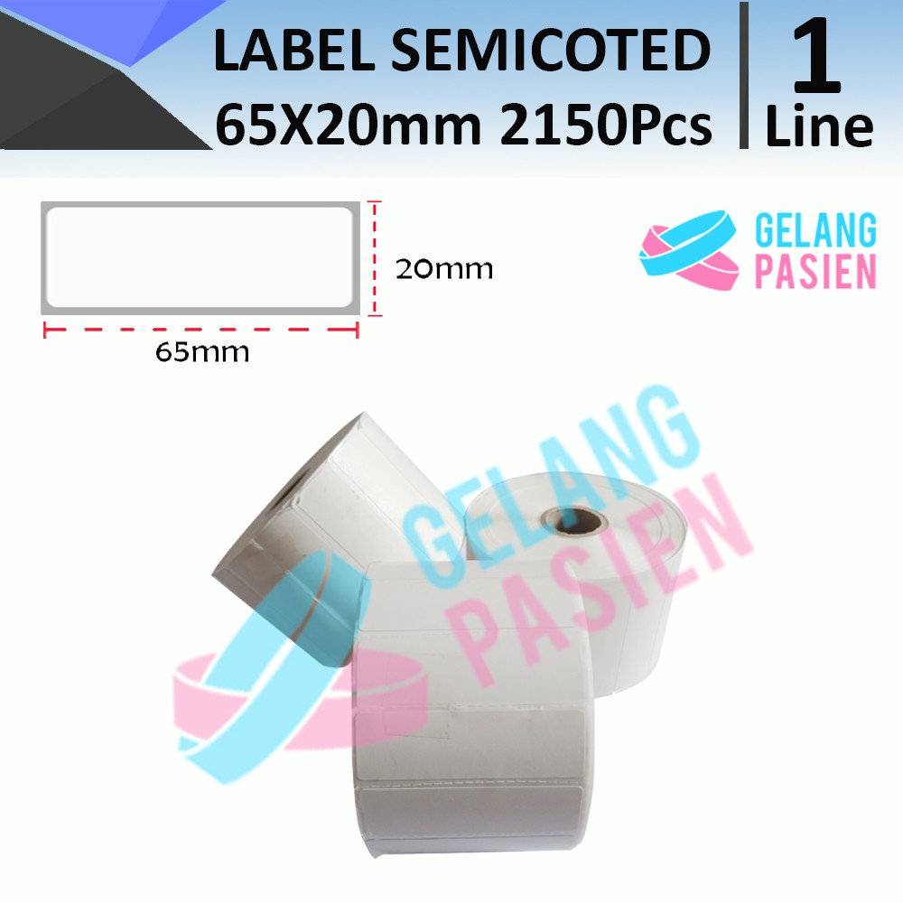 Jual Label Barcode Semicoated 65 x 20mm isi 2000 Pcs | Shopee Indonesia
