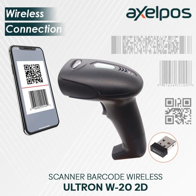 Jual BARCODE SCANNER 2D QR CODE EFAKTUR ULTRON 2D WIRELESS W20 | Shopee ...