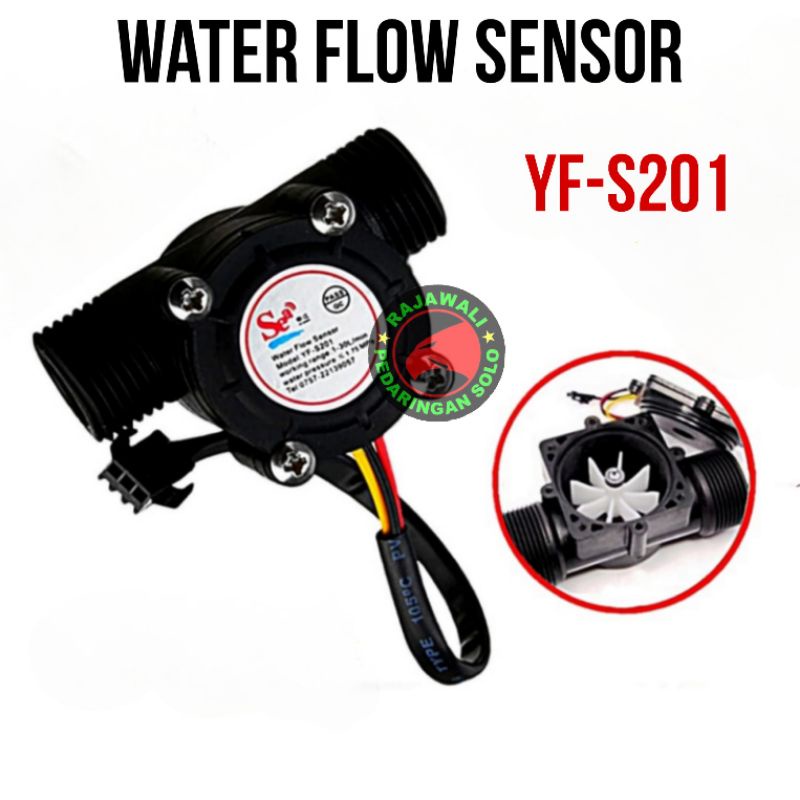 Jual WATER FLOW SENSOR ARDUINO YF-S201 SENSOR ALIRAN AIR | Shopee Indonesia