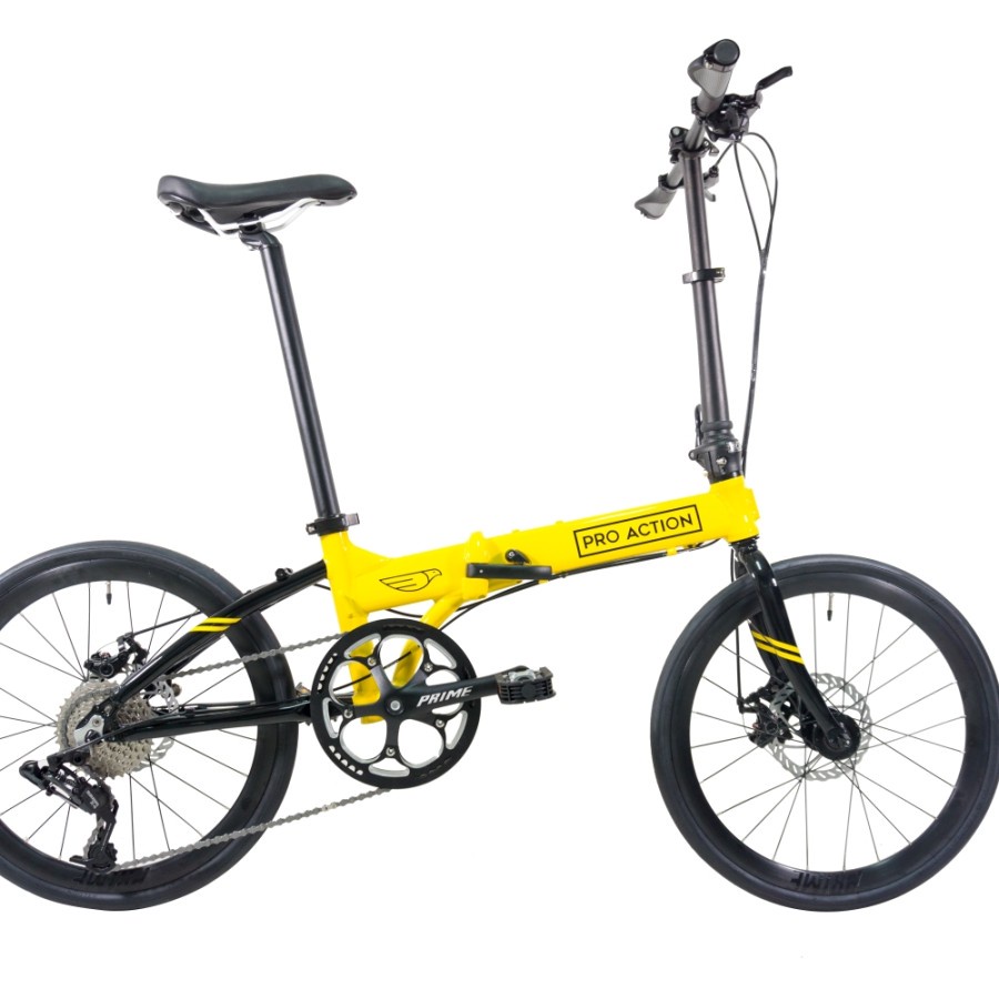 Jual Pro Action - Eagle Folding Bike 9 Speed 20 inch - Yellow Cab ...