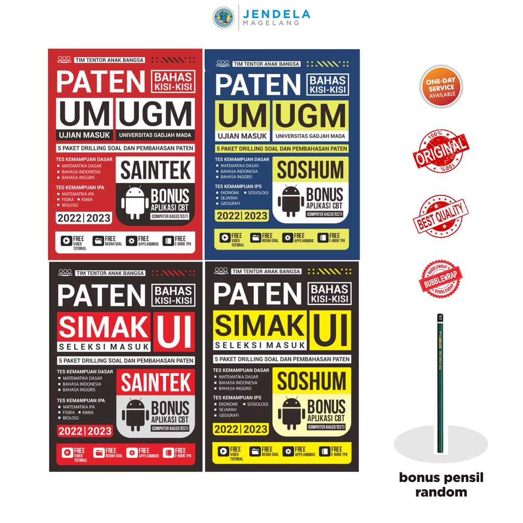 Jual BUKU SIMAK UI & UM UGM SAINTEK SOSHUM 2022/2023 PATEN BAHAS KISI ...