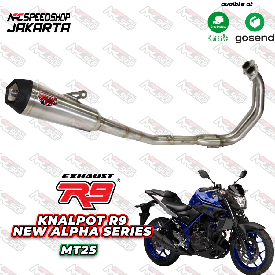 Jual Knalpot R9 New Alpha Series R25 / MT25 / All New R25 Fullsystem ...